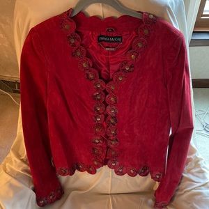 Pamela McCoy suede Womens jacket. Size Small.